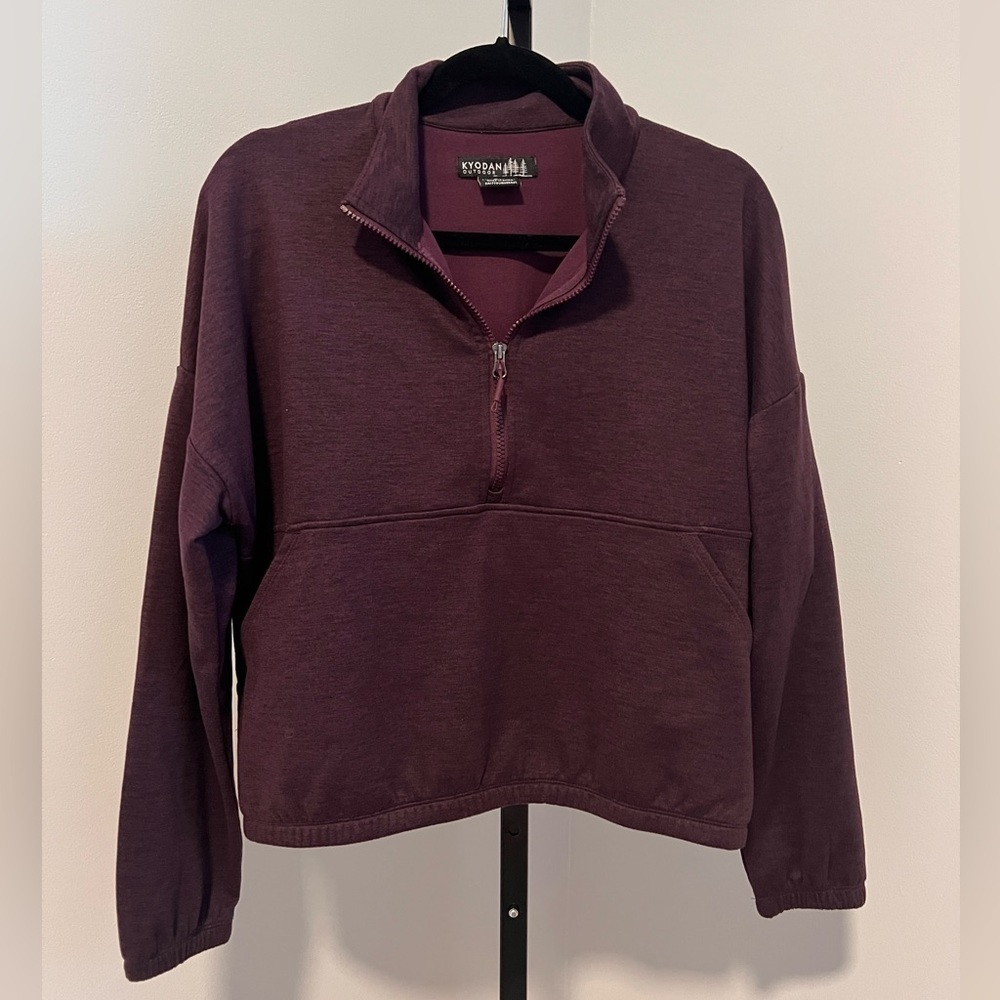 Kyodan Outdoor Plum/Purple Half Zip Women’s Pullover - Size Large